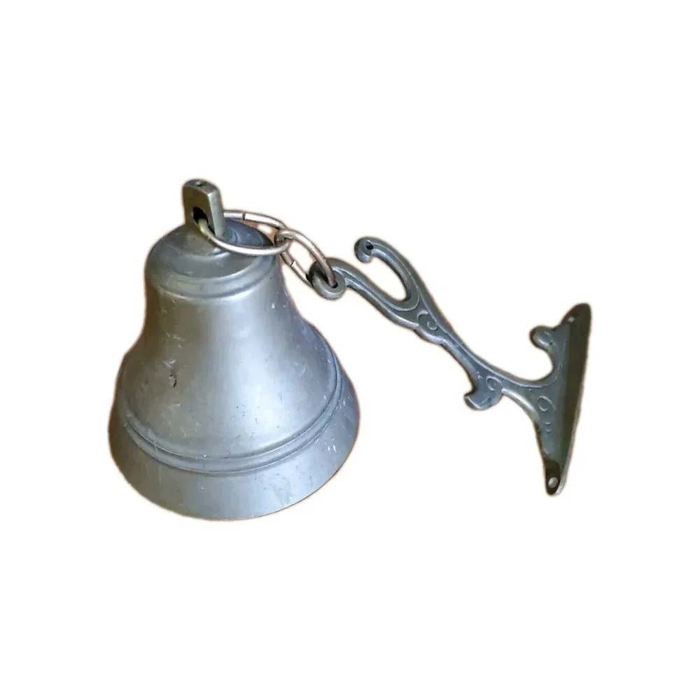 Vintage Solid Brass Hanging Bell with‎ Mallet